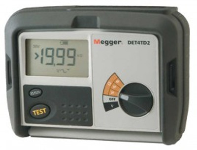 Megger DET4TD2 4-Terminal Digital Ground Tester, 2, 3 and 4 point testing Megger DET4TD2 4-Terminal Digital Ground Tester, 2, 3 and 4 point testing
