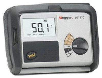 Megger DET3TC 3-Terminal Digital Ground Tester, 2 and 3 point testing