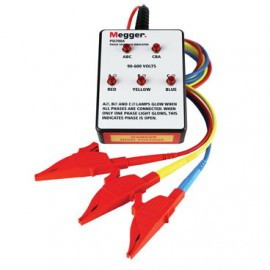Megger PSI700A Phase Sequence Indicator, 600 VAC CATIII, 3-phase