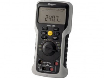 Megger 1008-221 AVO835 Digital True RMS Multimeter, 1,000VAC, 0.1mA to 10A Megger 1008-221 AVO835 Digital True RMS Multimeter, 1,000VAC, 0.1mA to 10A