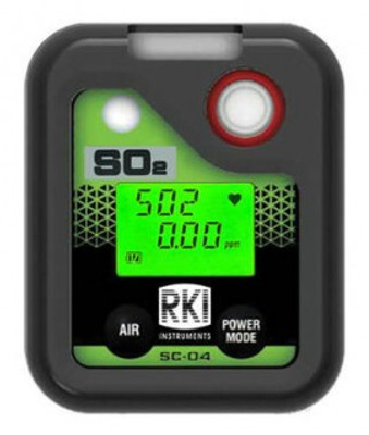 RKI SC-04 SO2 Single Gas Monitor, 0 to 20 ppm, alkaline batteries RKI SC-04 SO2 Single Gas Monitor, 0 to 20 ppm, alkaline batteries