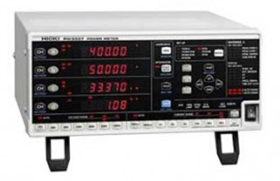 Hioki PW3337-02 3-Channel Benchtop AC/DC Power Meter, 15 to 1,000V, D/A Output