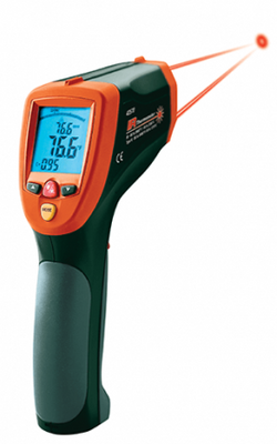 Extech 42570 50:1 Dual Infrared (IR) Thermometer with Type-K Input, -58 to 3992°F Extech 42570 50:1 Dual Infrared (IR) Thermometer with Type-K Input, -58 to 3992°F