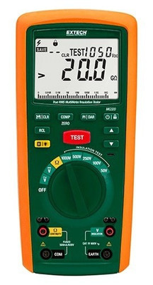 Extech MG320-NIST CAT IV Insulation Tester/TRMS Multimeter, 20 GΩ, includes Traceable Calibration Certificate