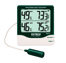 Extech 445713 Big Digit Indoor/Outdoor Hydro-Thermometer
