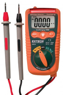 Extech DM220 Mini Pocket Multimeter with Non-Contact Voltage Detector Extech DM220 Mini Pocket Multimeter with Non-Contact Voltage Detector