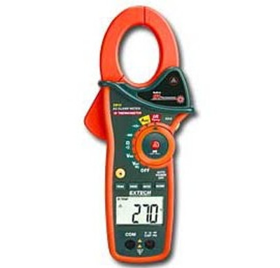 Extech EX810-NIST Clamp Meter with IR thermometer, 1000 A AC, includes Traceable Certificate Extech EX810-NIST Clamp Meter with IR thermometer, 1000 A AC, includes Traceable Certificate