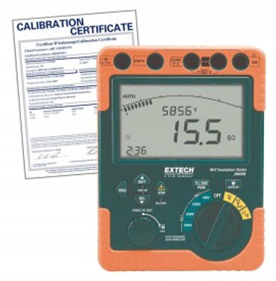 Extech 380396-NIST Digital High Voltage Insulation Tester, 220VAC, includes Traceable Certificate Extech 380396-NIST Digital High Voltage Insulation Tester, 220VAC, includes Traceable Certificate