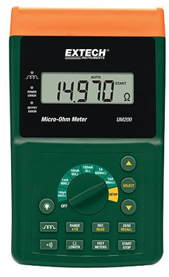 Extech UM200-NIST High Resolution Micro-Ohm Meter,   includes Traceable Certificate