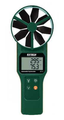 Extech AN310-NIST Large Vane CFM/CMM Anemometer/Psychrometer,   includes Traceable Certificate