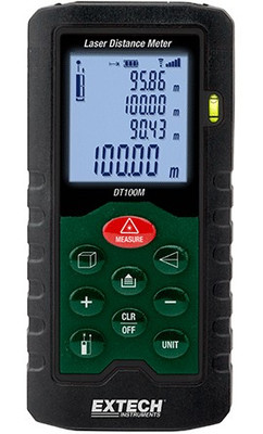 Extech DT100M Laser Distance Meter, 100M Extech DT100M Laser Distance Meter, 100M