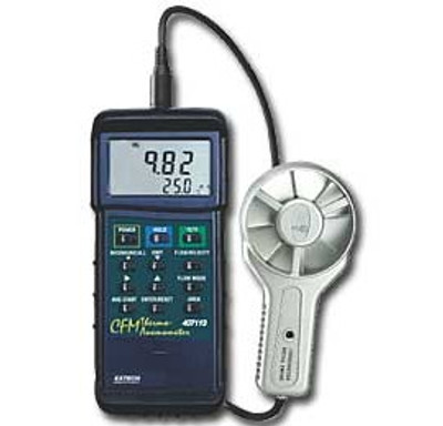Extech 407113 Heavy Duty CFM Metal Vane Anemometer Extech 407113 Heavy Duty CFM Metal Vane Anemometer