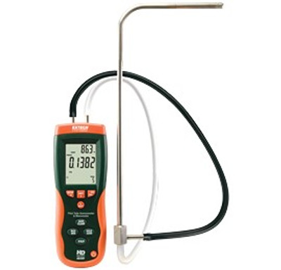 Extech HD350 Pitot Tube Anemometer and Differential Manometer Extech HD350 Pitot Tube Anemometer and Differential Manometer