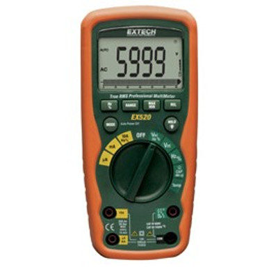 Extech EX520-NIST Heavy Duty True RMS Industrial Multimeter, 20A, includes Traceable Certificate Extech EX520-NIST Heavy Duty True RMS Industrial Multimeter, 20A, includes Traceable Certificate