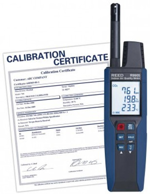 REED R9905-NIST Data Logging Indoor Air Quality Meter, includes Traceable Calibration Certificate