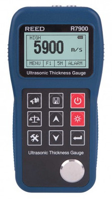 REED R7900-KIT Ultrasonic Thickness Gauge with 5-Step Calibration Block REED R7900-KIT Ultrasonic Thickness Gauge with 5-Step Calibration Block