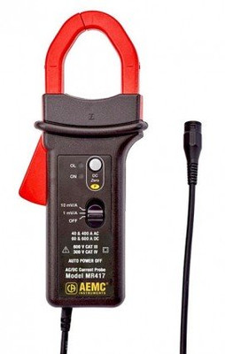 AEMC MR417 AC/DC Current Probe, 0.5 to 40 AAC, 60 ADC/0.5 to 400 AAC, 600 ADC, BNC output AEMC MR417 AC/DC Current Probe, 0.5 to 40 AAC, 60 ADC/0.5 to 400 AAC, 600 ADC, BNC output