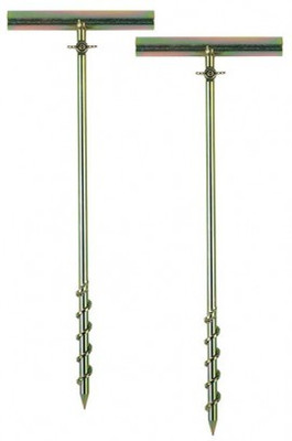 AEMC 2135.44 Stainless Steel T-shaped Auxiliary Ground Electrodes, Set of 2, 17"