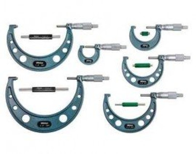 Mitutoyo 103-904-10 Outside Micrometer Economy Design Set, 0 To 6€š¬ Mitutoyo 103-904-10 Outside Micrometer Economy Design Set, 0 To 6€š¬