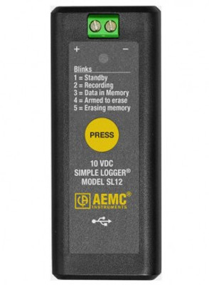AEMC SL12 Simple Logger Data Logger, 10 VDC, Voltage AEMC SL12 Simple Logger Data Logger, 10 VDC, Voltage