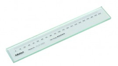 Mitutoyo 182-522-10 Glass Scale with GB inspection certificate, 200 mm, 0.5 mm Mitutoyo 182-522-10 Glass Scale with GB inspection certificate, 200 mm, 0.5 mm