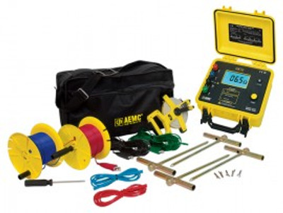 AEMC 4620 Battery Powered Ground Resistance Tester Kit, 4-Point, 300 ft AEMC 4620 Battery Powered Ground Resistance Tester Kit, 4-Point, 300 ft