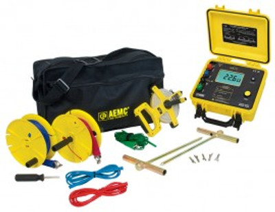 AEMC 4630 Ground Resistance Test Kit with 150' test leads, 2000 Ω, rechargeable battery AEMC 4630 Ground Resistance Test Kit with 150' test leads, 2000 Ω, rechargeable battery