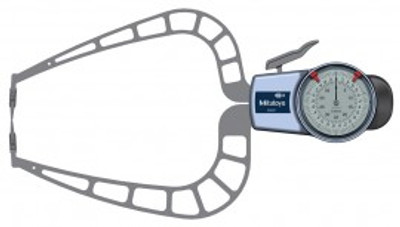 Mitutoyo 209-921 Series 209 External Dial Caliper Gauge, 0 To 50 Mm Mitutoyo 209-921 Series 209 External Dial Caliper Gauge, 0 To 50 Mm