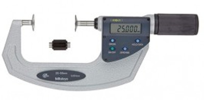 Mitutoyo 369-412-20 Digital Disk Micrometer Quickmike, 25 To 55 Mm, Metric