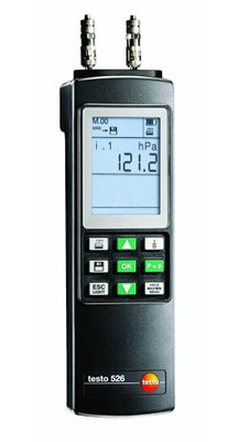 Testo 526-2 Differential Manometer, 0-2000 hPa, 0.05% Acc'y