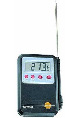 Testo 0900 0530 Mini Alarm Thermometer with Penetration Probe