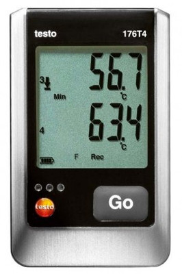 Testo 176 T4 4-Channel Temperature Data Logger with 4 external TC Testo 176 T4 4-Channel Temperature Data Logger with 4 external TC