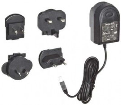 Testo 0554 1094 Power Supply Unit with Interchangeable Connectors