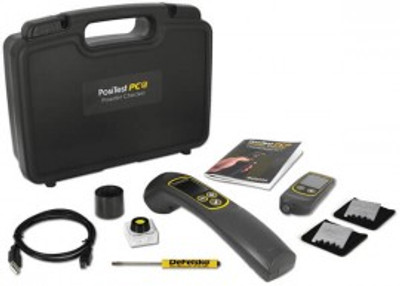 DeFelsko KITPCDFTC PosiTest PC Non-Contact Uncured Powder Thickness Gauge Kit with PosiTest DFTC DeFelsko KITPCDFTC PosiTest PC Non-Contact Uncured Powder Thickness Gauge Kit with PosiTest DFTC