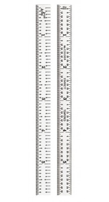 Starrett C303SR-6 Steel Ruler, 6" Long, 3/4" Wide