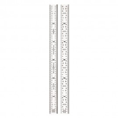 Starrett C316R-6 Steel Rule with Inch Graduation, 16R, 6"