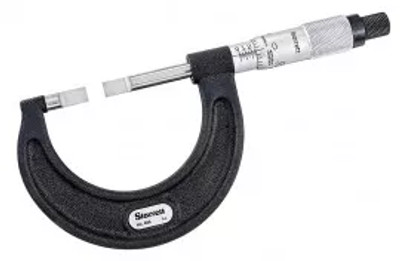 Starrett 486P-1 Blade-Type Micrometer, 0 to 1" range, 0.03" blade