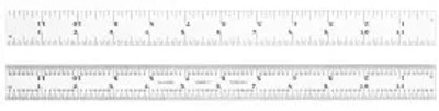 Starrett C604R-12 Spring-Tempered Steel Rule, with inch graduations Starrett C604R-12 Spring-Tempered Steel Rule, with inch graduations