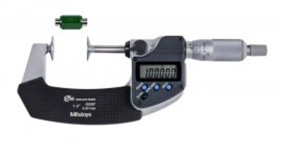 Mitutoyo 323-351-30 Series 323 Digimatic Disk Micrometer, 1 to 2"