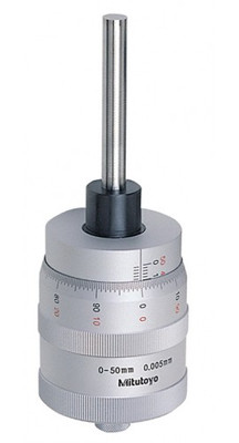 Mitutoyo 197-101 Series 197 Non-Rotating Spindle/Large Thimble Micrometer Head, 0 to 50 mm Mitutoyo 197-101 Series 197 Non-Rotating Spindle/Large Thimble Micrometer Head, 0 to 50 mm