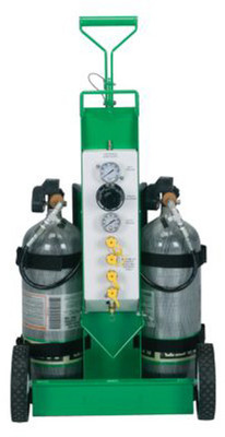 MSA 10107819 Technical Rescue Air Cart with Hansen Brass Quick Disconnect - Each