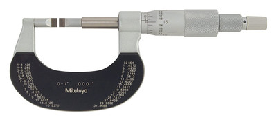 Mitutoyo 122-151 Mic, Blade, 0-1", 0.0001", Range Mitutoyo 122-151 Mic, Blade, 0-1", 0.0001", Range