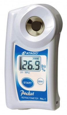 Atago PAL-1 (3810) Digital Hand-held Pocket Refractometer, 0.0-53.0% Brix