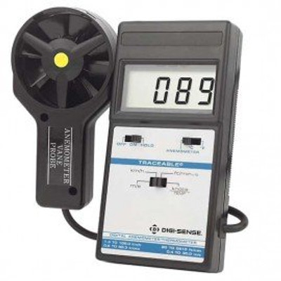 Digi-Sense 98767-05 Traceable Digital Anemometer with Temperature and Calibration