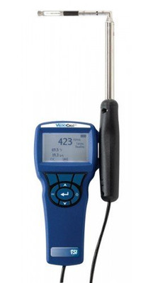 TSI/Alnor 9545-A-AC VelociCalc Air Velocity Meter with ISO 17025 accreditation, 0 to 6000 ft/min, articulated probe