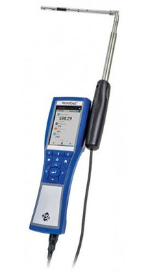 TSI VelociCalc 9630 Multi-Function Ventilation Meter with articulating probe, 0 to 9999 ft/min, 14 to 140°F