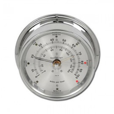 Maximum Maestro MAAC Analog Wind Speed and Direction Instrument, Chrome Case and Silver Dial Maximum Maestro MAAC Analog Wind Speed and Direction Instrument, Chrome Case and Silver Dial