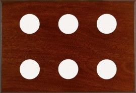 Maximum PM6 6-Instrument Panel, 18 x 26in, Mahogany