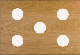 Maximum PO5 5-Instrument Panel, 18 x 26in, Oak
