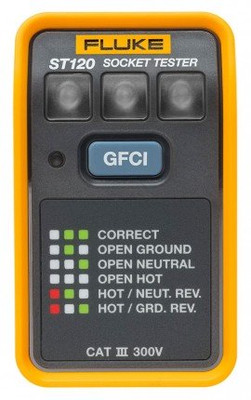 Fluke ST120 GFCI Socket Tester, 110 to 125 V AC